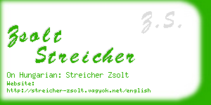 zsolt streicher business card